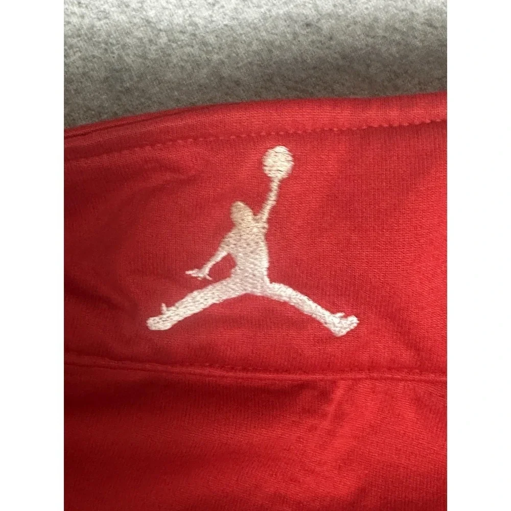 Milton Quarter Zip Pullover Mens 2XL Navy Red Jordan Nike Team Sports Warmup